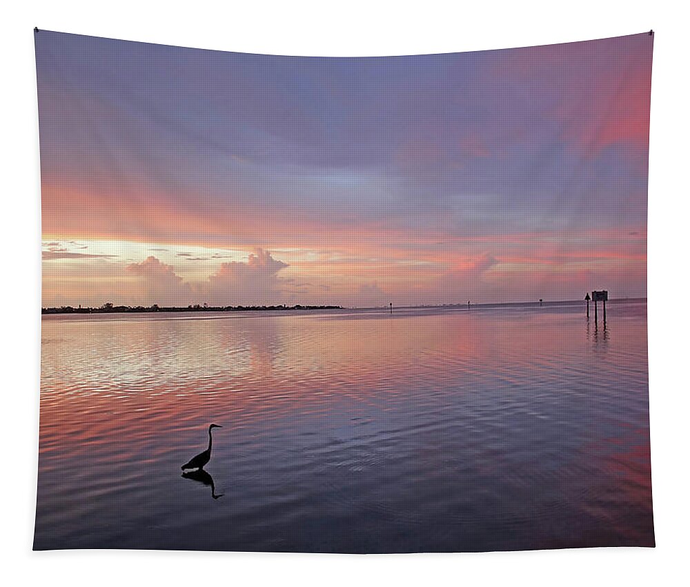 Sunset Tapestry featuring the photograph Last Light by HH Photography of Florida