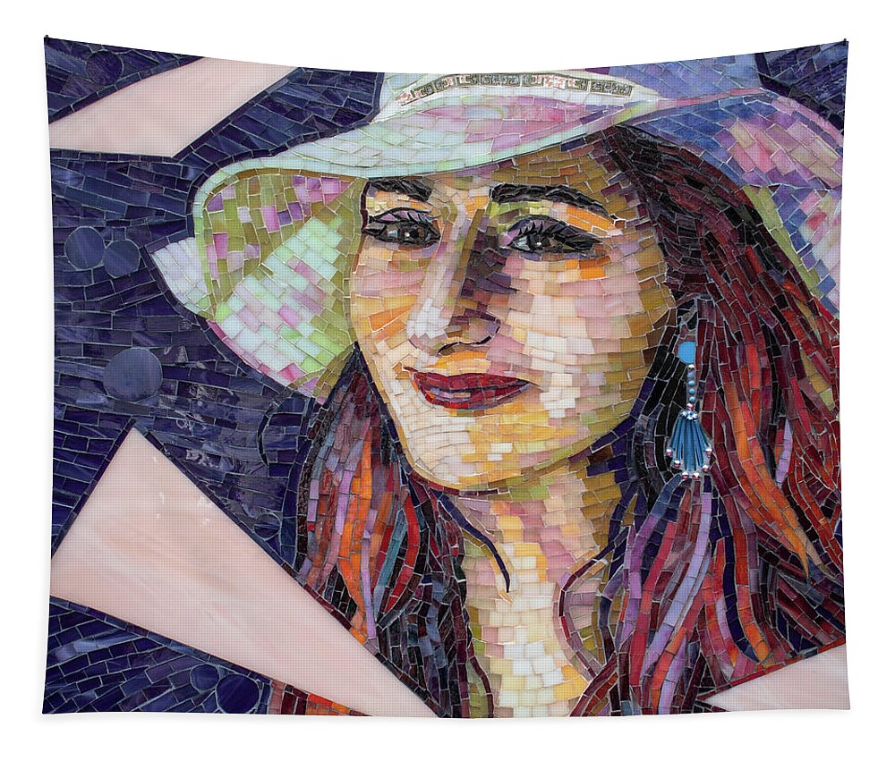Adriana Tapestry featuring the glass art Latta by Adriana Zoon