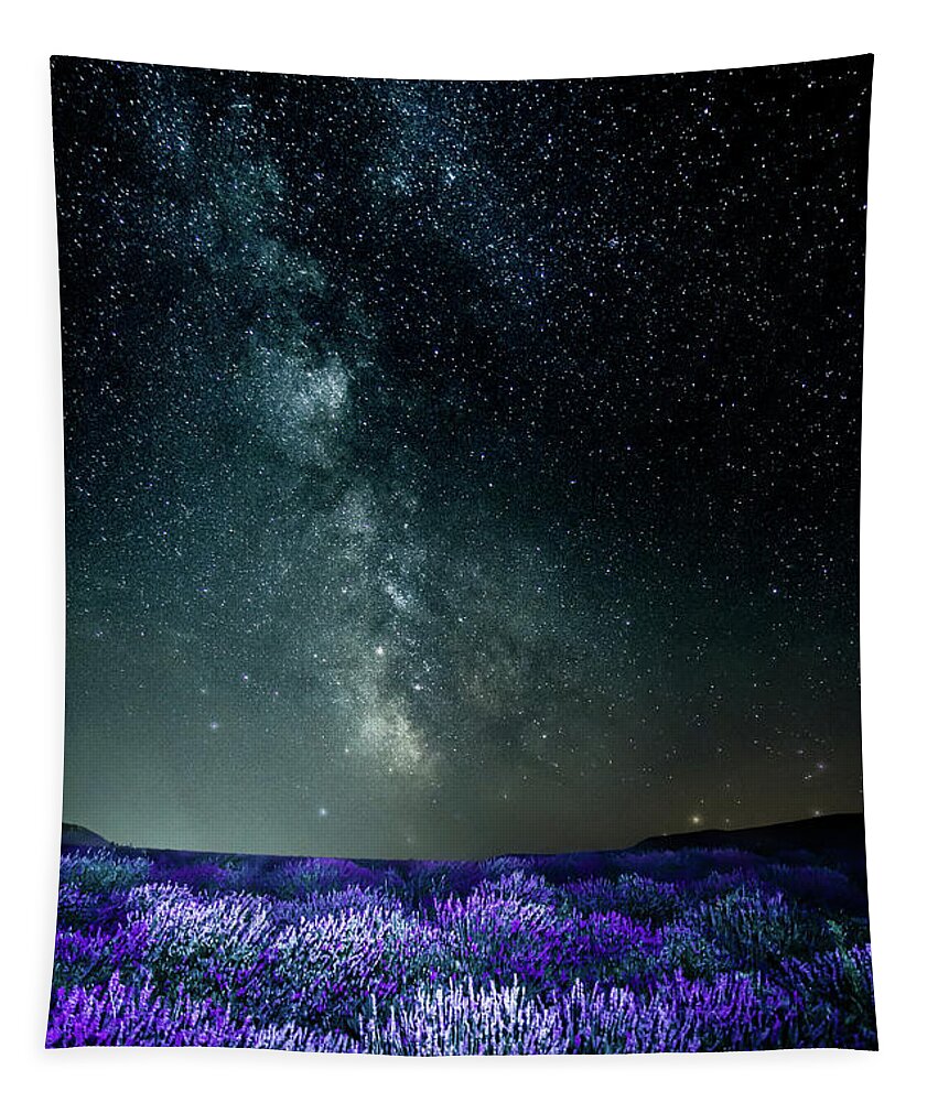 Fine Art Tapestry featuring the photograph Lavendar Sky by Bryan Carter