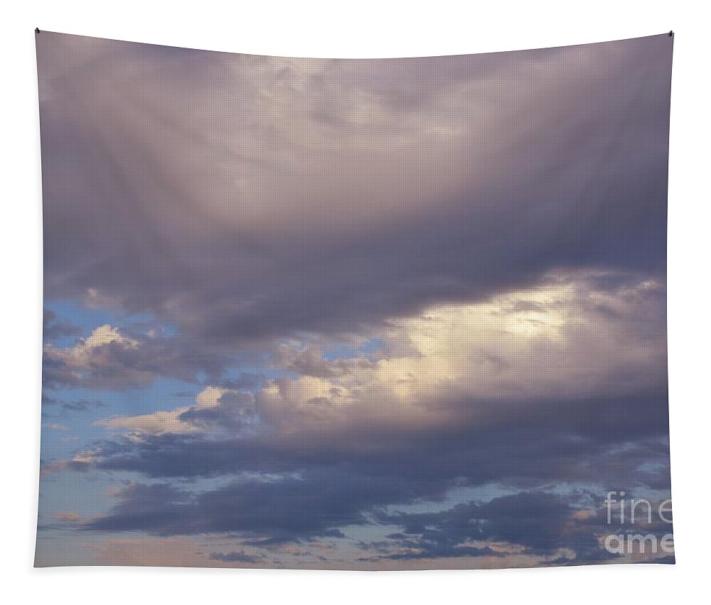 Lavender Sky Lavender Clouds Tapestry featuring the photograph Lavender Sky by Expressions By Stephanie