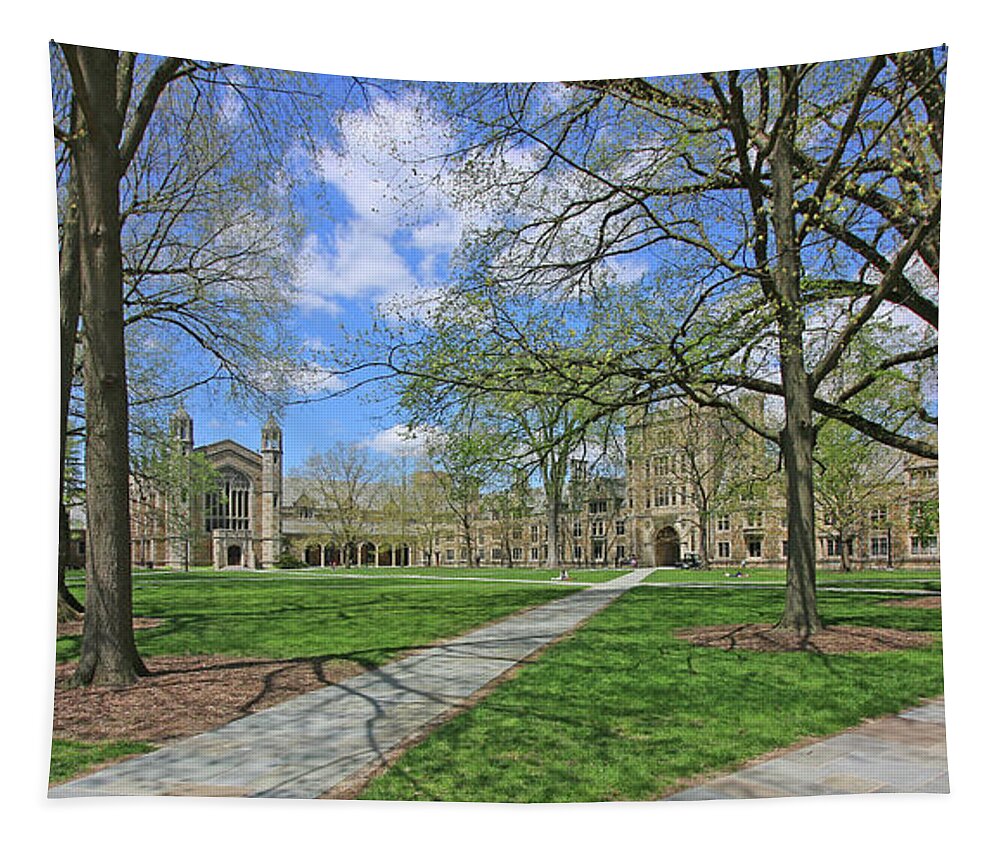 Archway Tapestry featuring the photograph Law Quadrangle University of Michigan 6192 by Jack Schultz