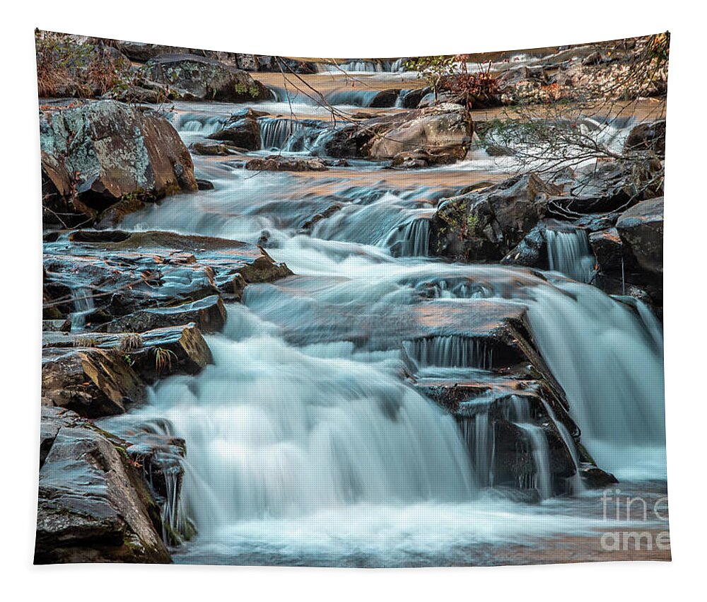 Falls Tapestry featuring the photograph Layered Falls by Tom Claud