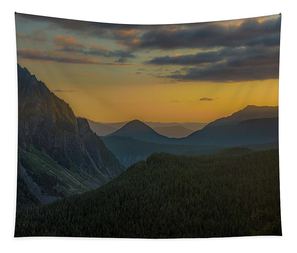 California Tapestry featuring the photograph Layers in Mount Rainier National Park by Don Hoekwater Photography