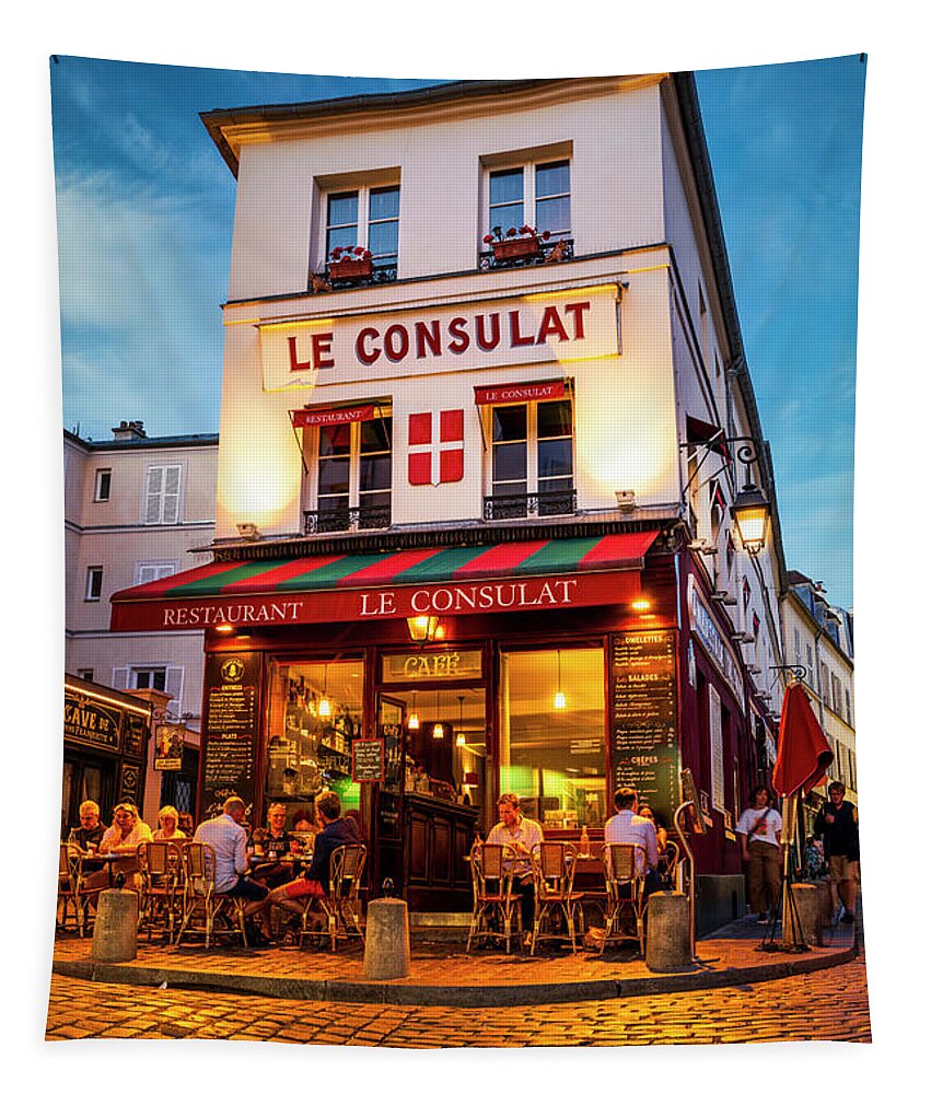France Tapestry featuring the photograph Le Consulat Paris by Dee Potter