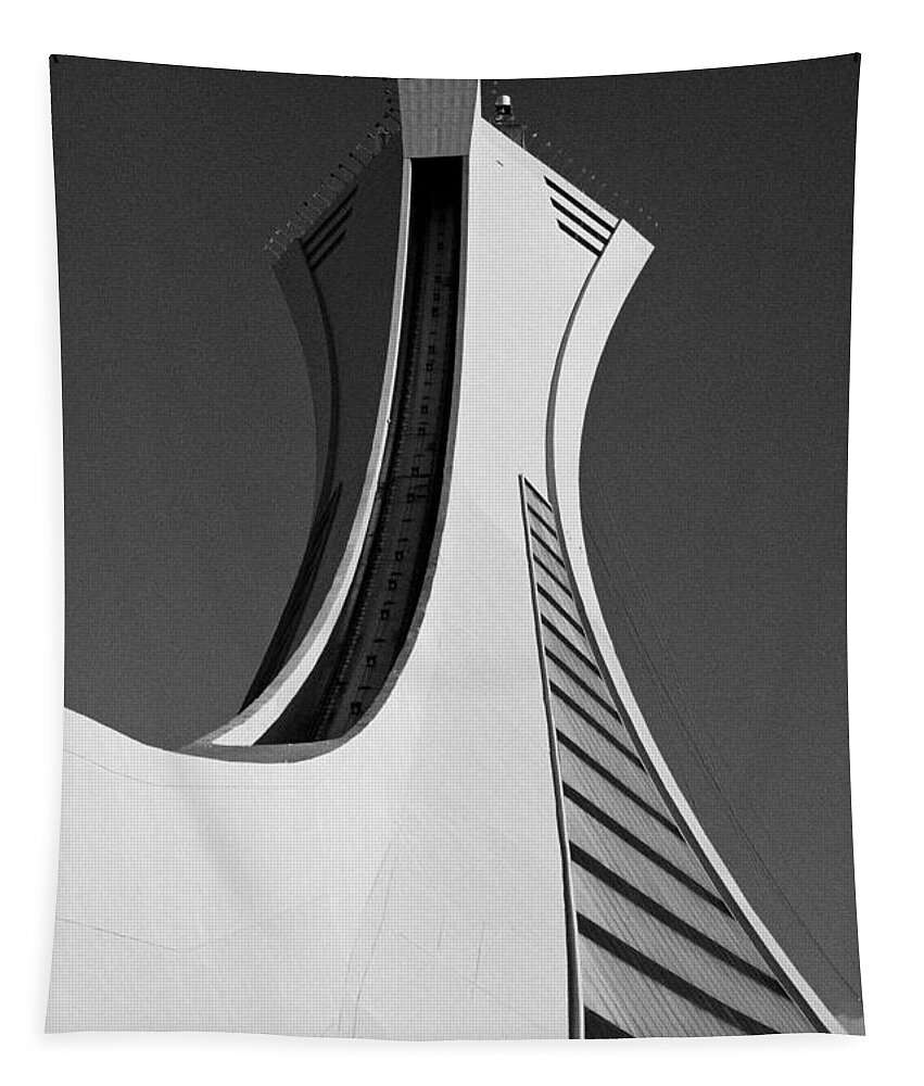 North America Tapestry featuring the photograph Le Stade Olympique de Montreal by Juergen Weiss