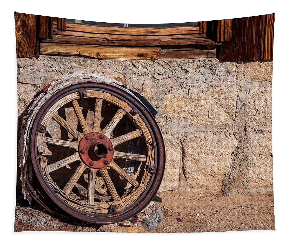 Wheel Tapestry featuring the photograph Left Behind by Stephen Sloan
