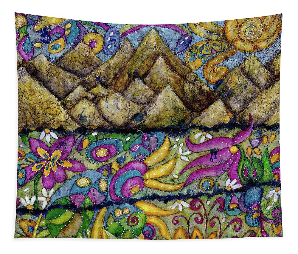 Dreamscape Tapestry featuring the painting Lemuria by Winona's Sunshyne