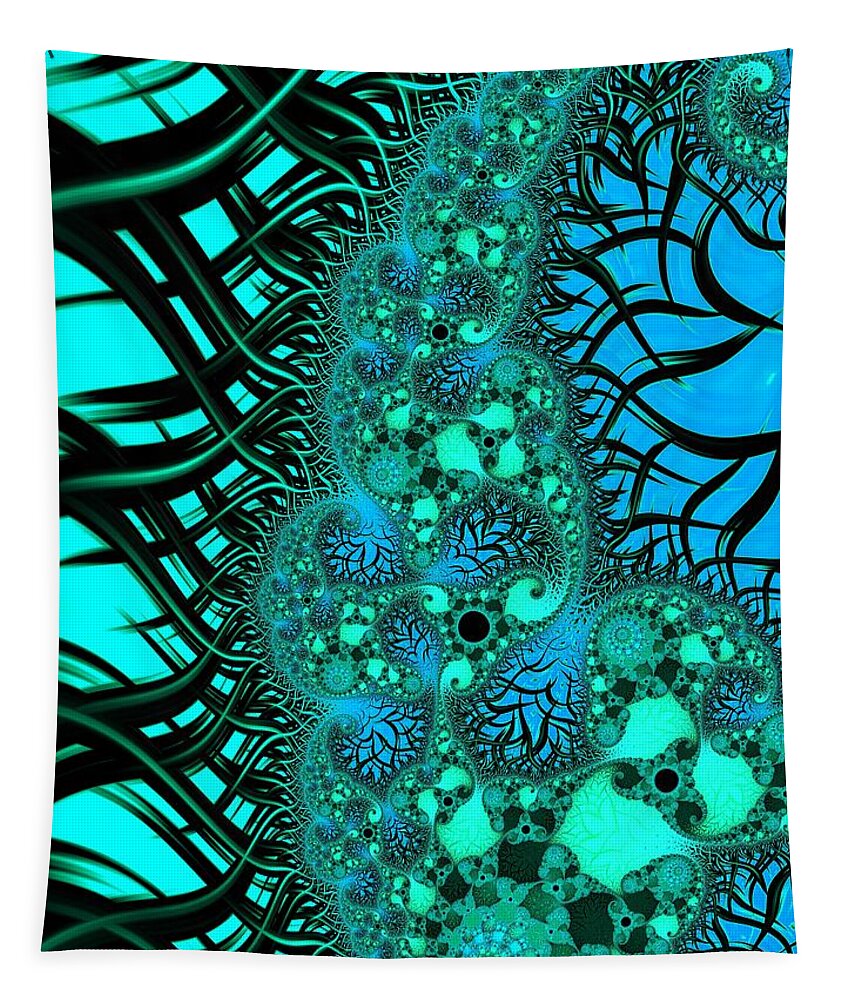 Fractal Tapestry featuring the digital art Let it Go by Mary Ann Benoit