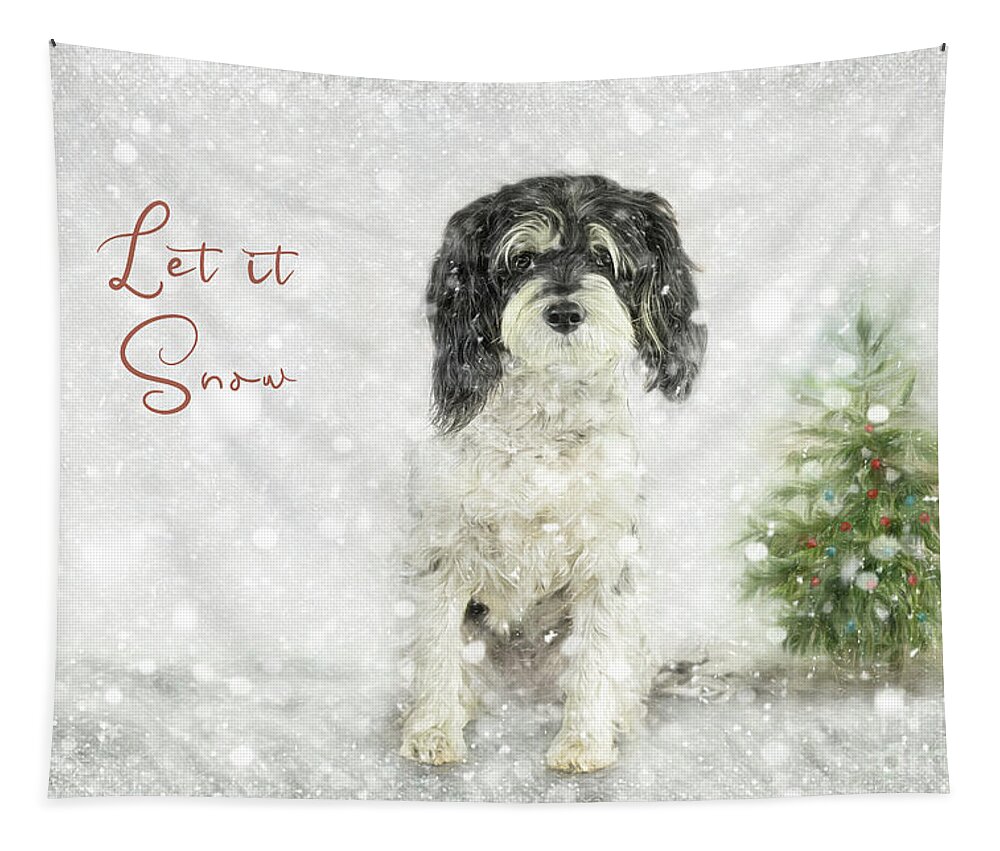 Let It Snow Tapestry featuring the photograph Let it Snow by Amy Dundon
