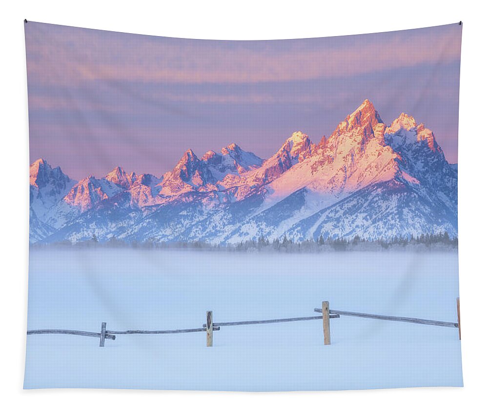 Tetons Tapestry featuring the photograph Let there be light by Darren White