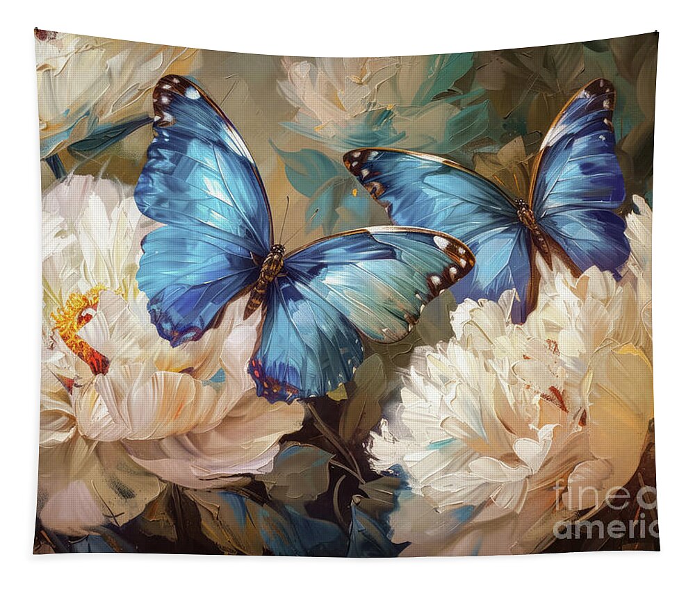 Butterflies Tapestry featuring the painting Let Your Spirit Soar by Tina LeCour