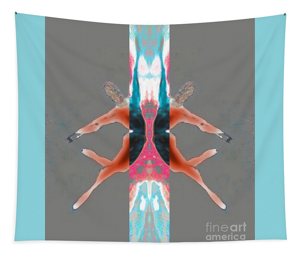 Dancing Tapestry featuring the digital art Let's come Together by Alexandra Vusir