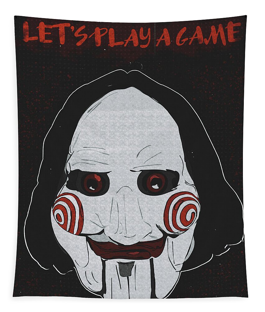 Jigsaw Tapestry featuring the digital art Lets Play a Game by Christina Rick