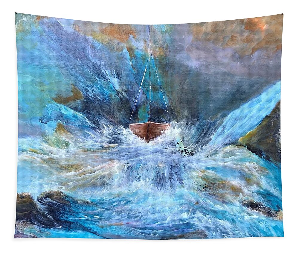 Acrylic Tapestry featuring the painting Liberated by Soraya Silvestri