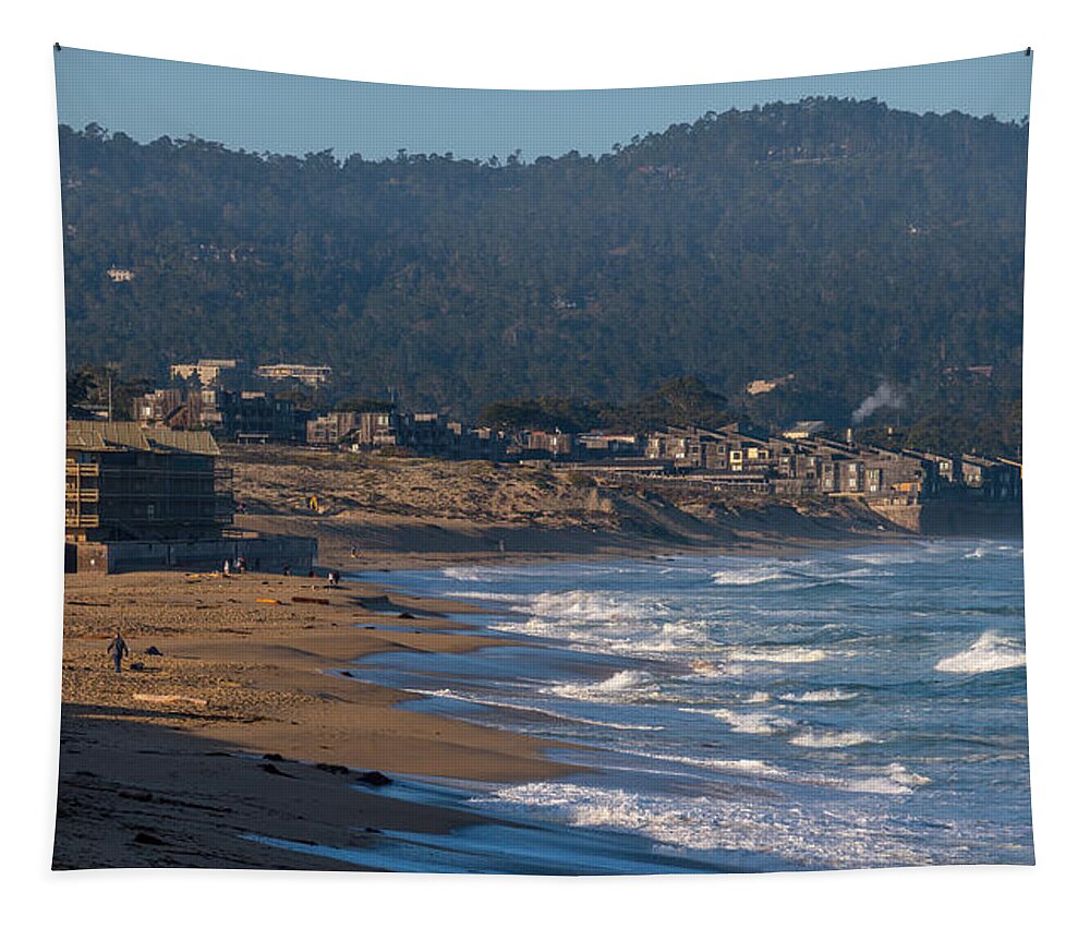 Monterey Tapestry featuring the photograph Life on the Edge by Derek Dean