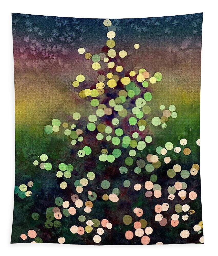 Christmas Painting Tapestry featuring the painting Light Up the Season by Anne Gifford