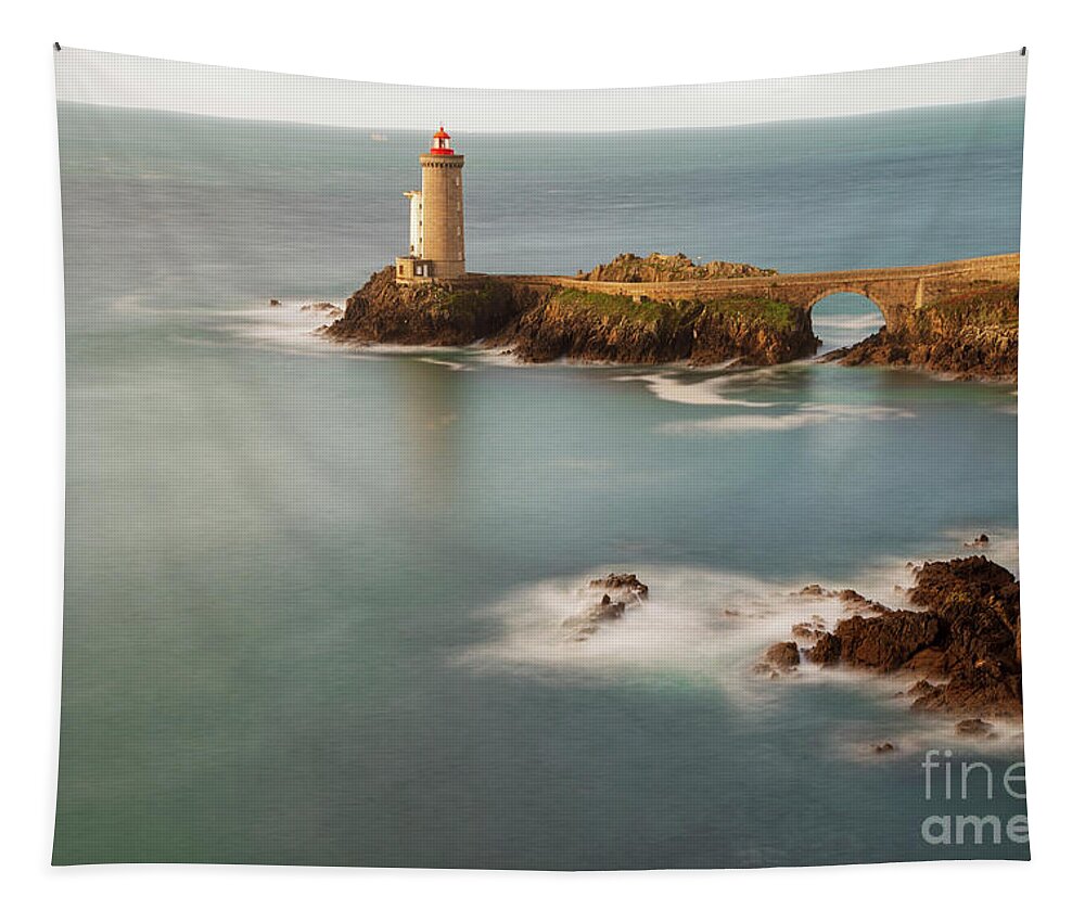 Lighthouse Tapestry featuring the photograph Phare du Petit Minou by Heiko Koehrer-Wagner