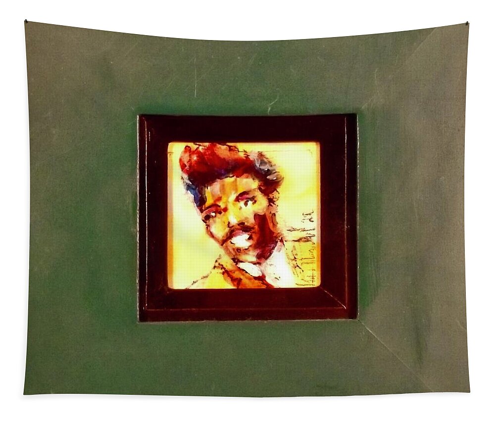 Painting Tapestry featuring the painting Lil Richard by Les Leffingwell