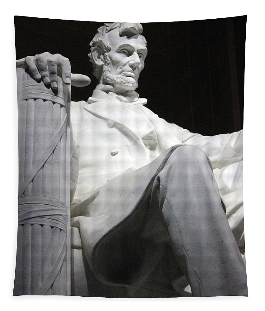 Lincoln Tapestry featuring the photograph Lincoln Memorial by Carolyn Stagger Cokley