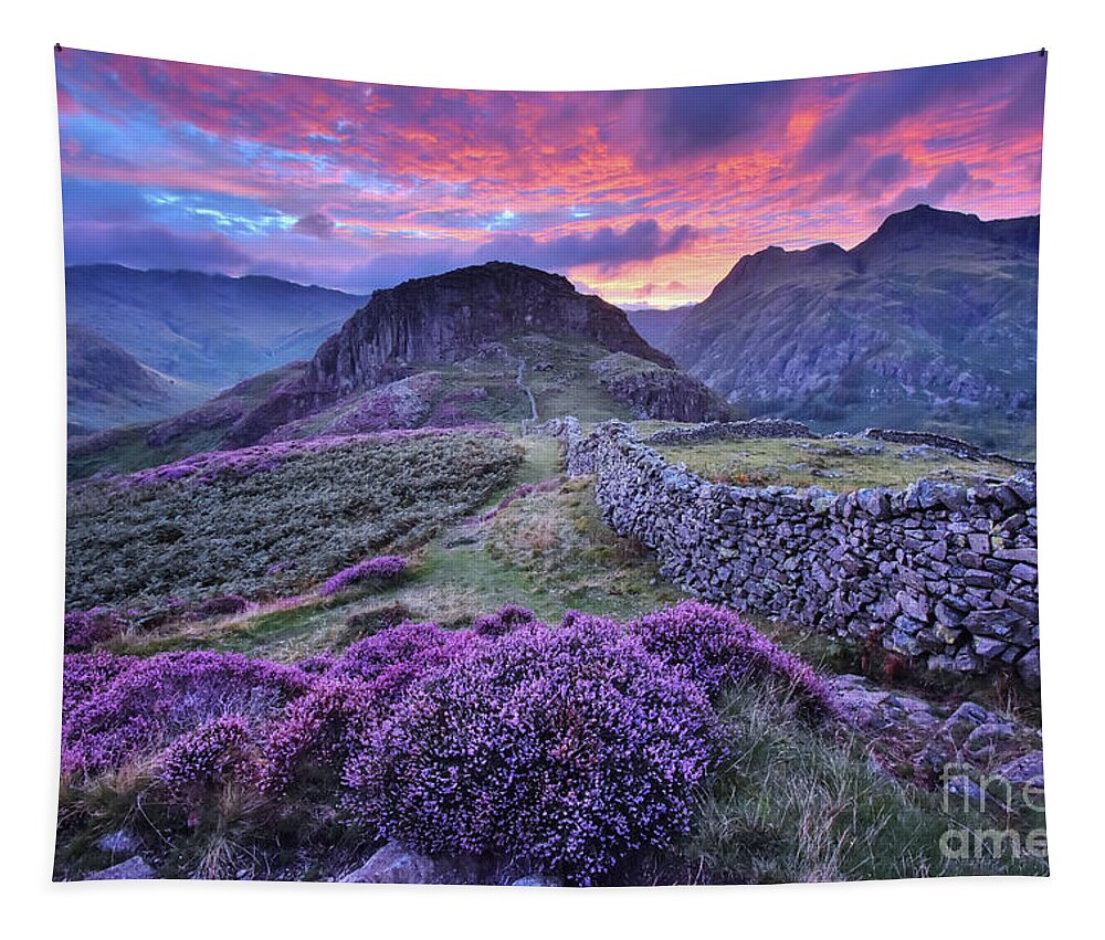 Sky Tapestry featuring the photograph Lingmoor Fell 1.0 by Yhun Suarez