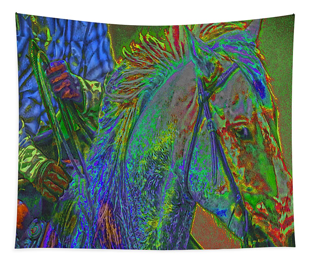 Amanda Smith Tapestry featuring the photograph Listening in Color by Amanda Smith