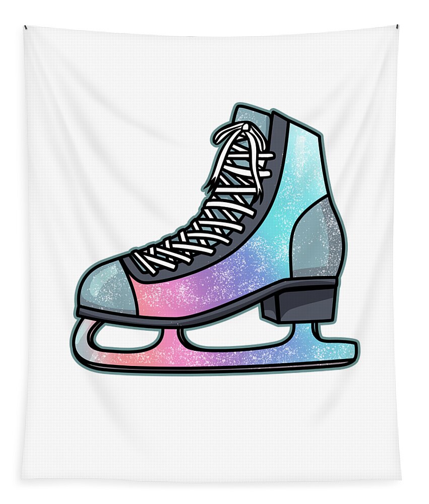 Live On The Edge Figure Skating TShirt Tapestry by Bi Nutz