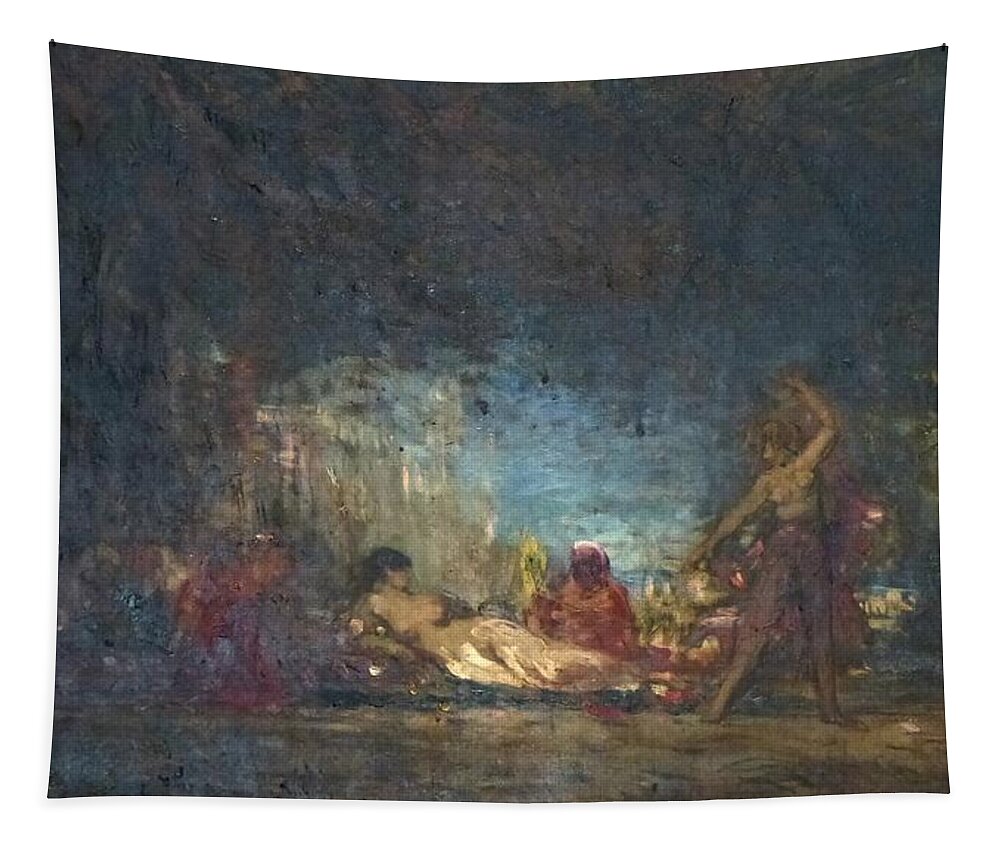  Icon Tapestry featuring the painting Longchamp Ziem by MotionAge Designs