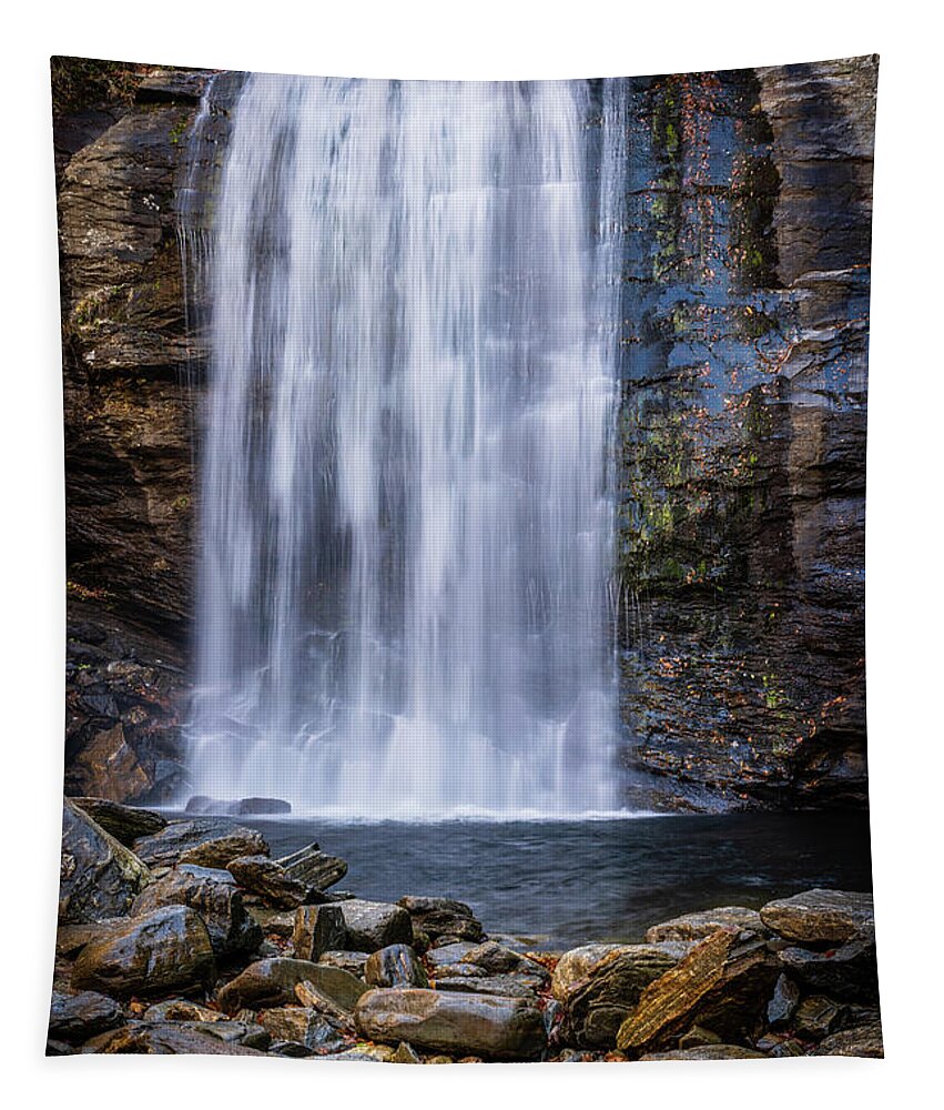 2022 Tapestry featuring the photograph Looking Glass Falls by Charles Hite