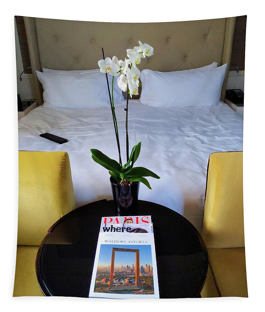 Table Tapestry featuring the photograph Luxurious Getaway by Portia Olaughlin