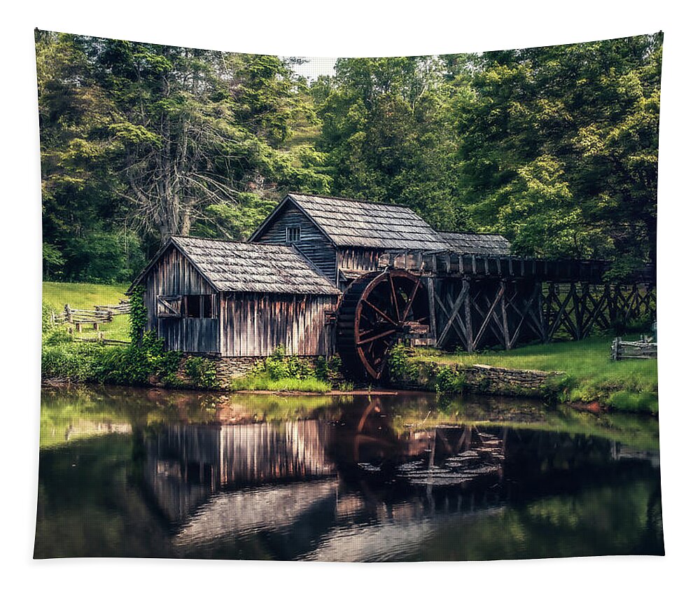 Mill Tapestry featuring the photograph Mabry Mill by Tricia Louque