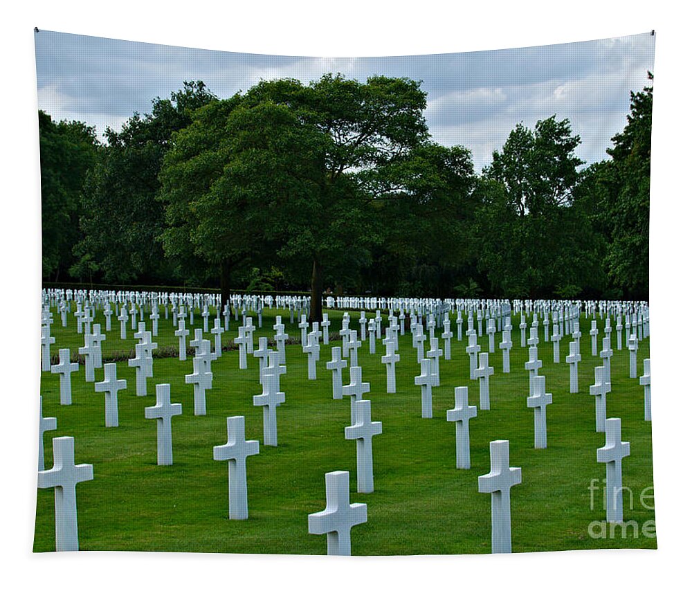 Graves Tapestry featuring the photograph Madingly - The Cost of War by Richard Denyer