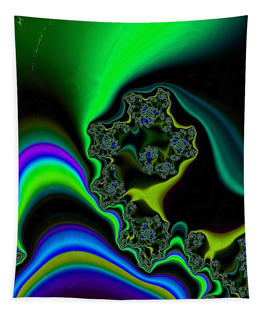 Fractal Tapestry featuring the digital art Magic #4 by Mary Ann Benoit