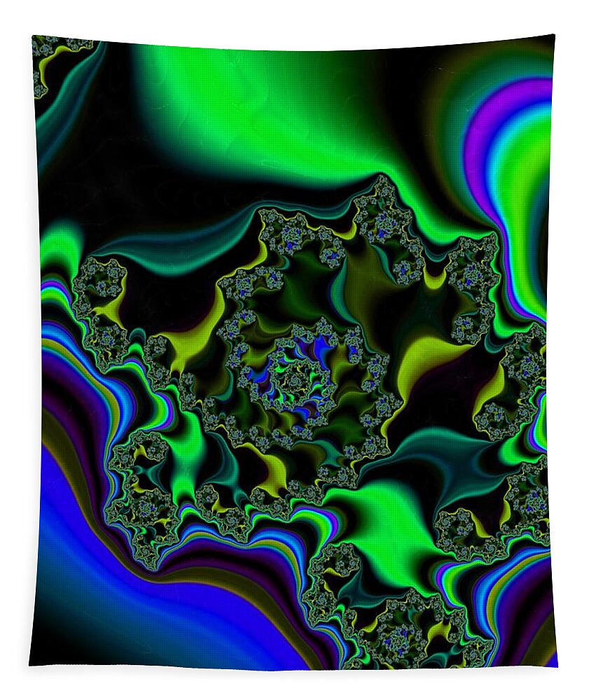 Fractal Tapestry featuring the digital art Magic #5 by Mary Ann Benoit
