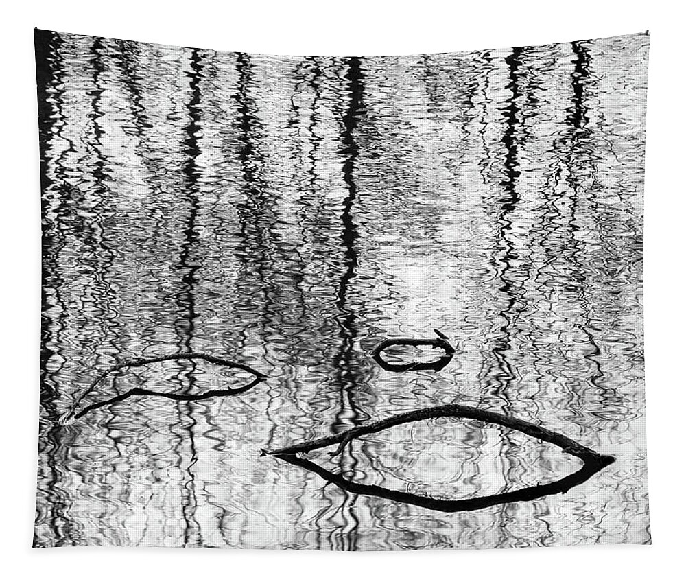 Abstract Tapestry featuring the photograph Magic Of Reflections by Elvira Peretsman