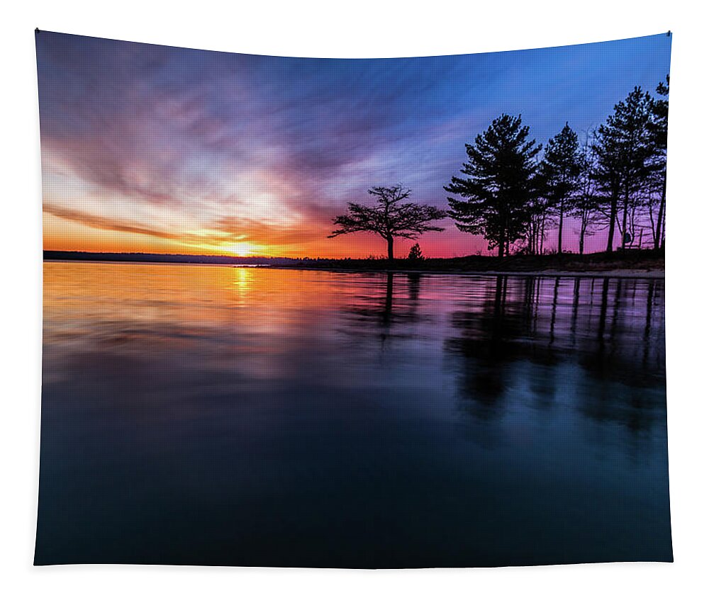 Sunrise Tapestry featuring the photograph Magical Beginnings by Joe Holley