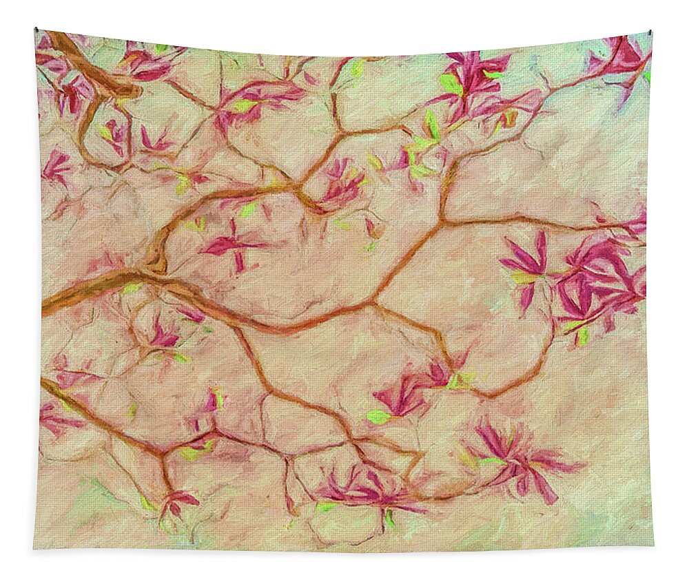 Magnolia Tapestry featuring the photograph Magnolia Tree Blooms by Kevin Lane