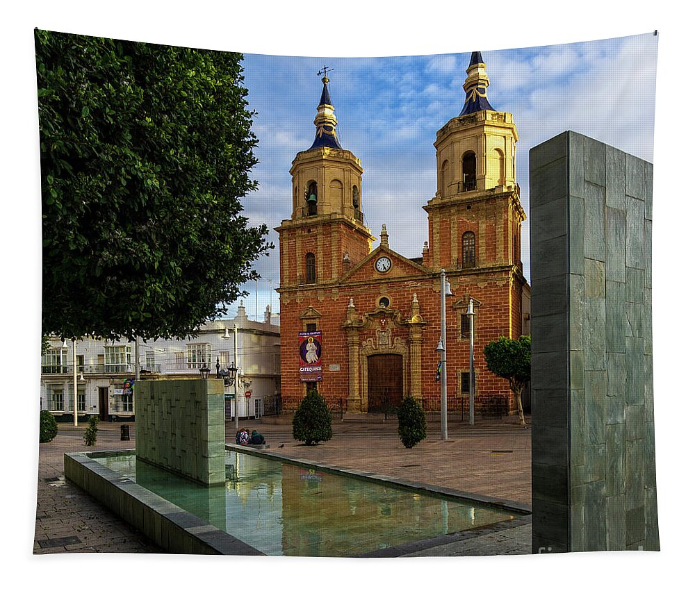 Exterior Tapestry featuring the photograph Main Church of St Peter and St Paul San Fernando Cadiz Andalusia by Pablo Avanzini