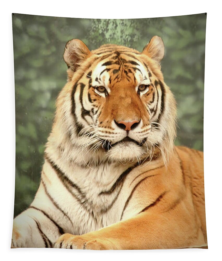 Tiger Tapestry featuring the photograph Majestic by Lens Art Photography By Larry Trager