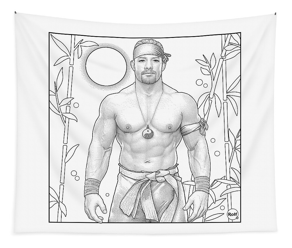 Lgbt Tapestry featuring the digital art Male Anatomy 20 by Rolf Andersen