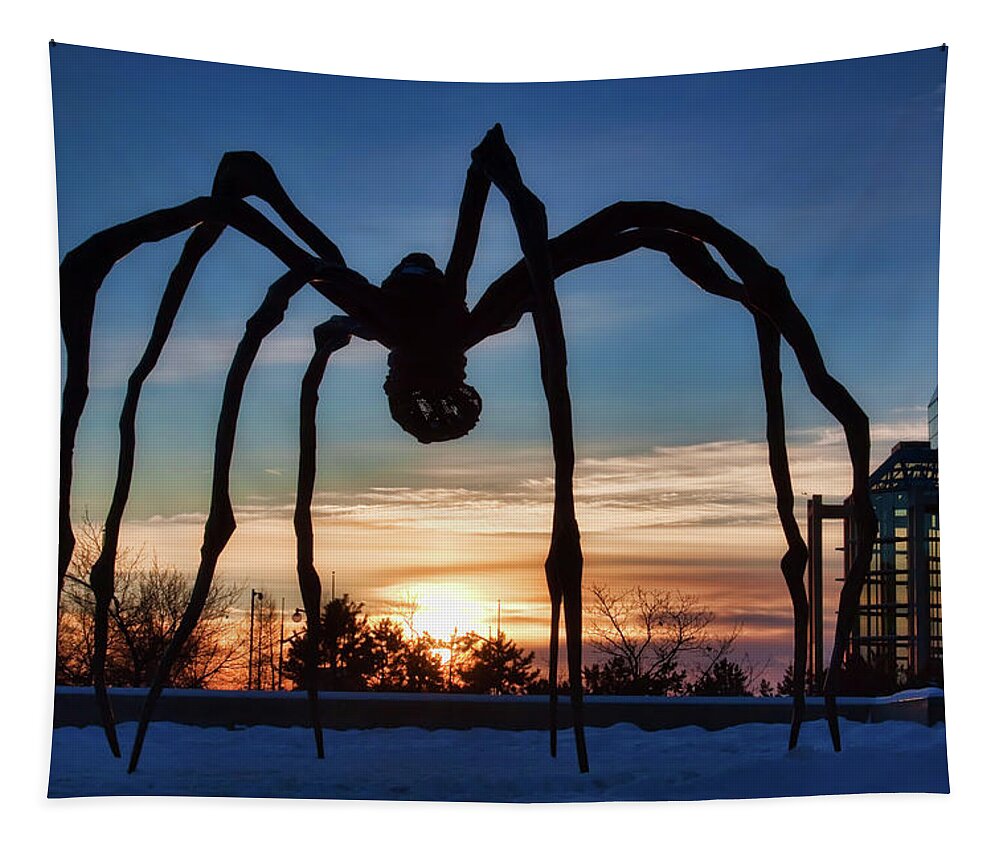Maman Tapestry featuring the photograph Maman the Spider, Ottawa by Tatiana Travelways