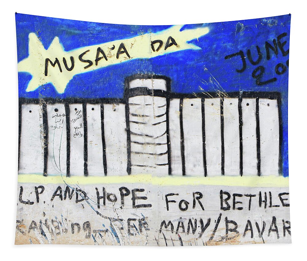 Blue Tapestry featuring the photograph Many Bavaria For Bethlehem by Munir Alawi