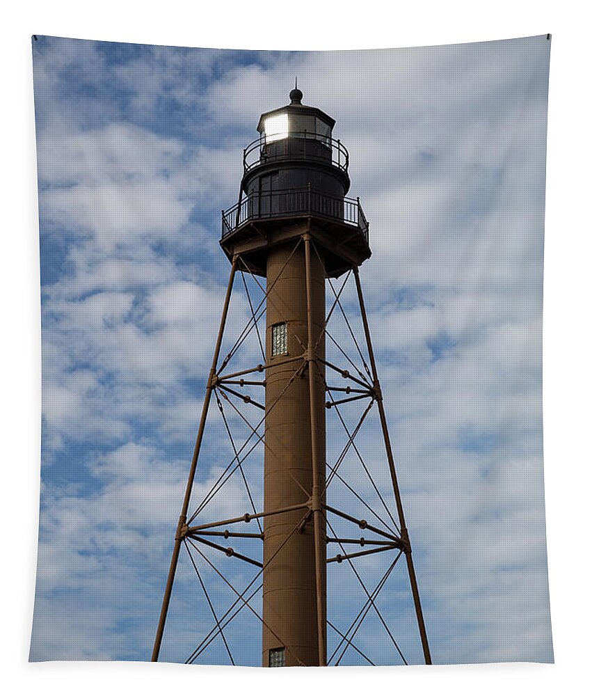 Marblehead Tapestry featuring the photograph Marblehead Lighthouse by Denise Kopko