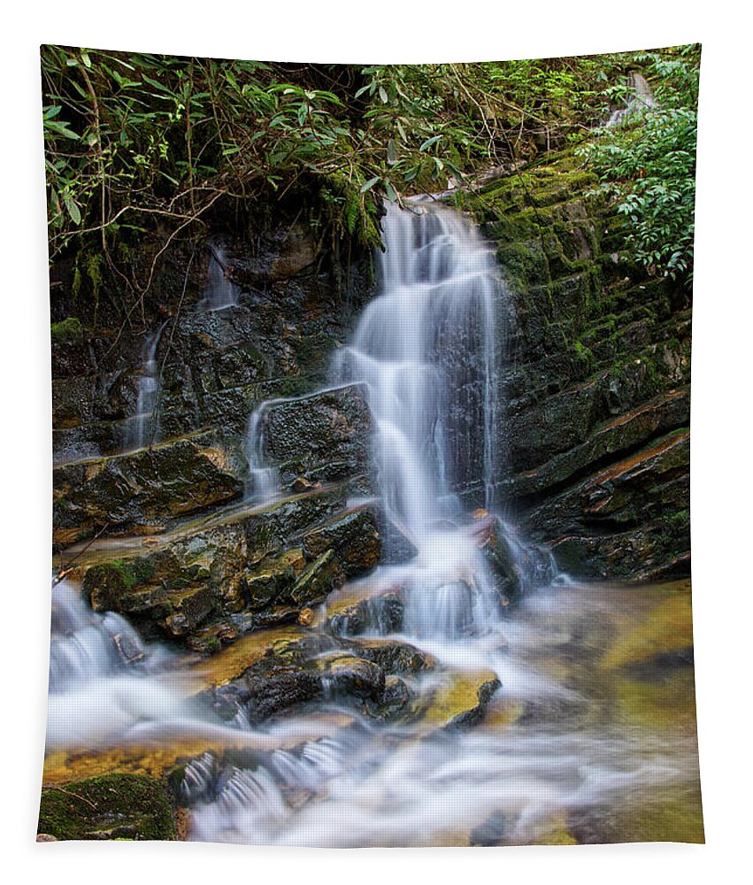 Margarette Falls Tapestry featuring the photograph Margarette Falls 10 by Phil Perkins