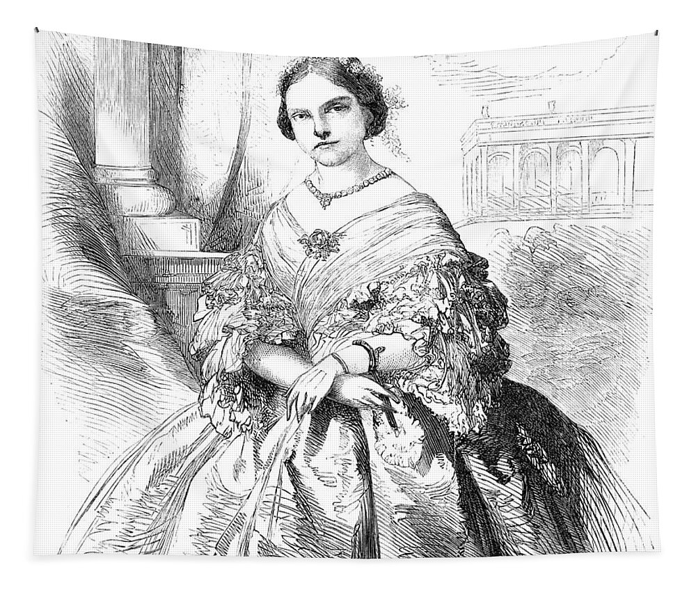 1859 Tapestry featuring the drawing Maria Clotilde by Granger