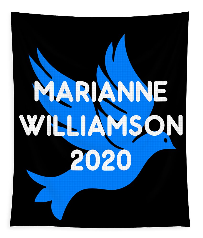 Election Tapestry featuring the digital art Marianne Williamson For President 2020 by Flippin Sweet Gear