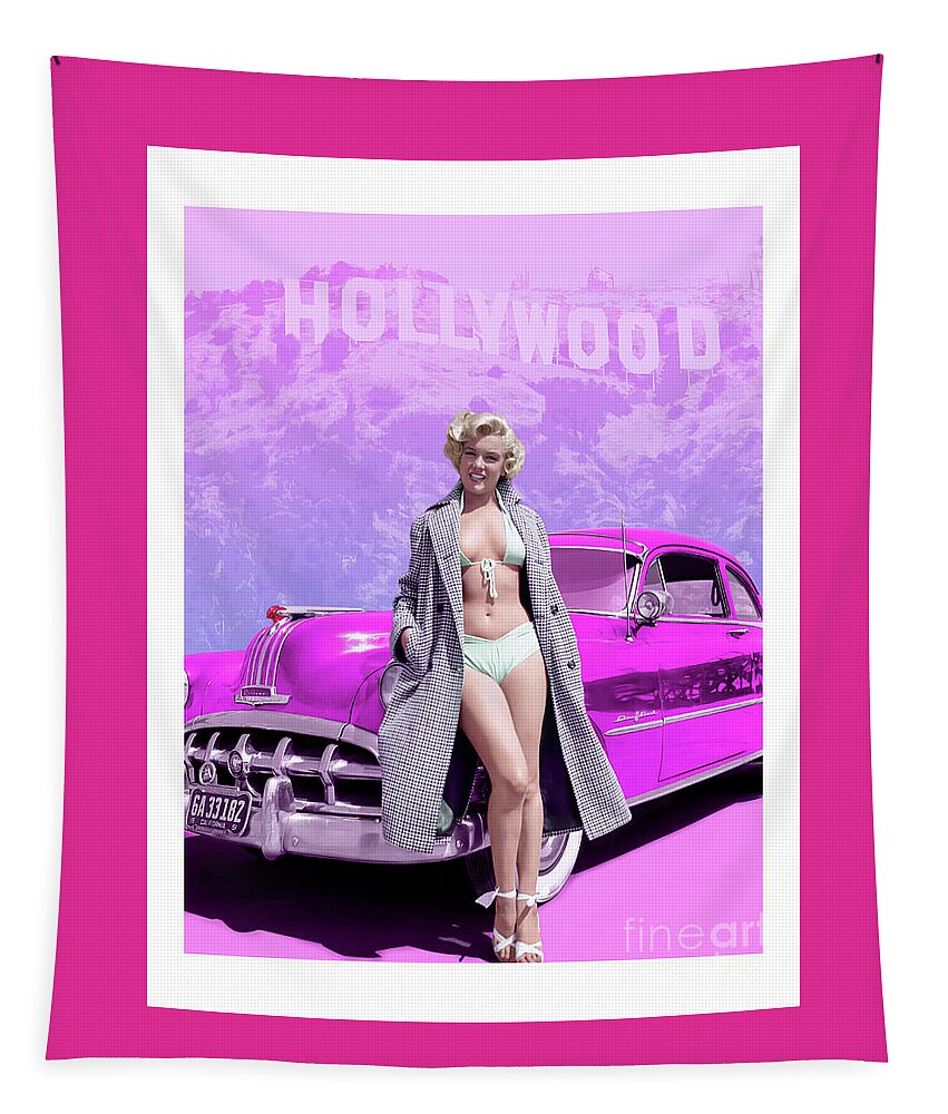Marilyn Monroe Tapestry featuring the photograph Marilyn In Hollywood by Franchi Torres
