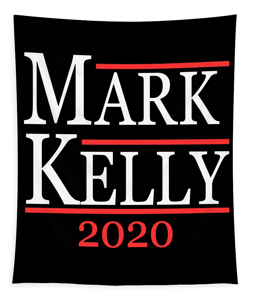 Arizona Tapestry featuring the digital art Mark Kelly 2020 For Senate by Flippin Sweet Gear