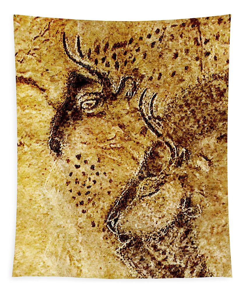 Bison Tapestry featuring the photograph Marsoulas - Two Bison by Weston Westmoreland