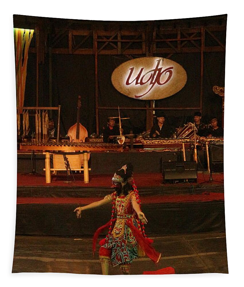 Dance Tapestry featuring the photograph Mask Dance by Lingga Tiara Setiadi