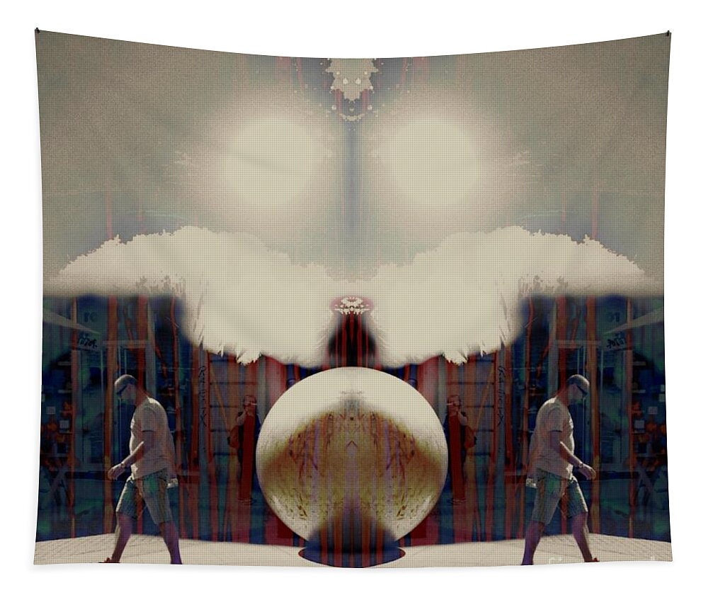 Photograph Tapestry featuring the photograph Matrix Glitch by Alexandra Vusir